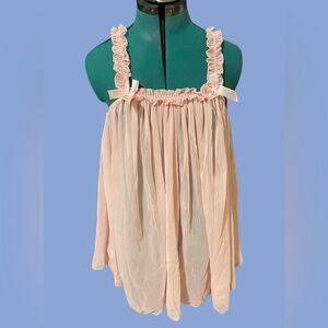 Pink Ruffled Women's nightgown